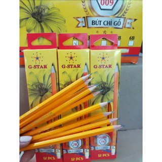 BÚT CHÌ GỖ GSTAR GS-009 2B (hộp 12 cây)