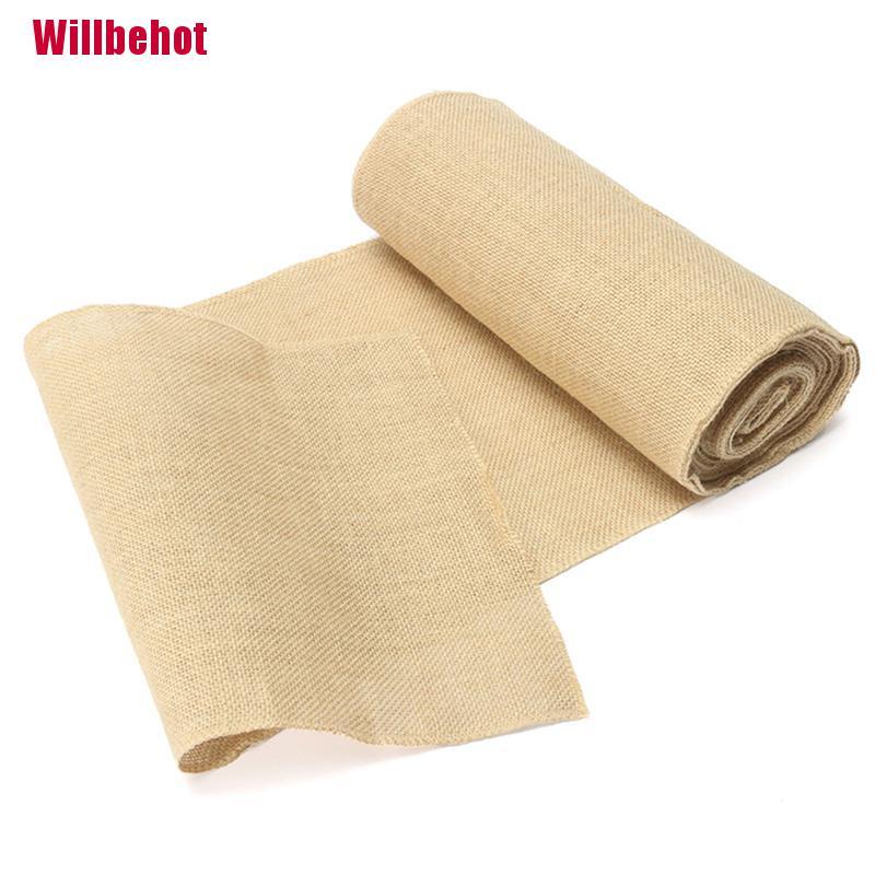 Khăn Trải Bàn Vải Sợi Đay 30X275Cm Trang Trí Tiệc Cưới