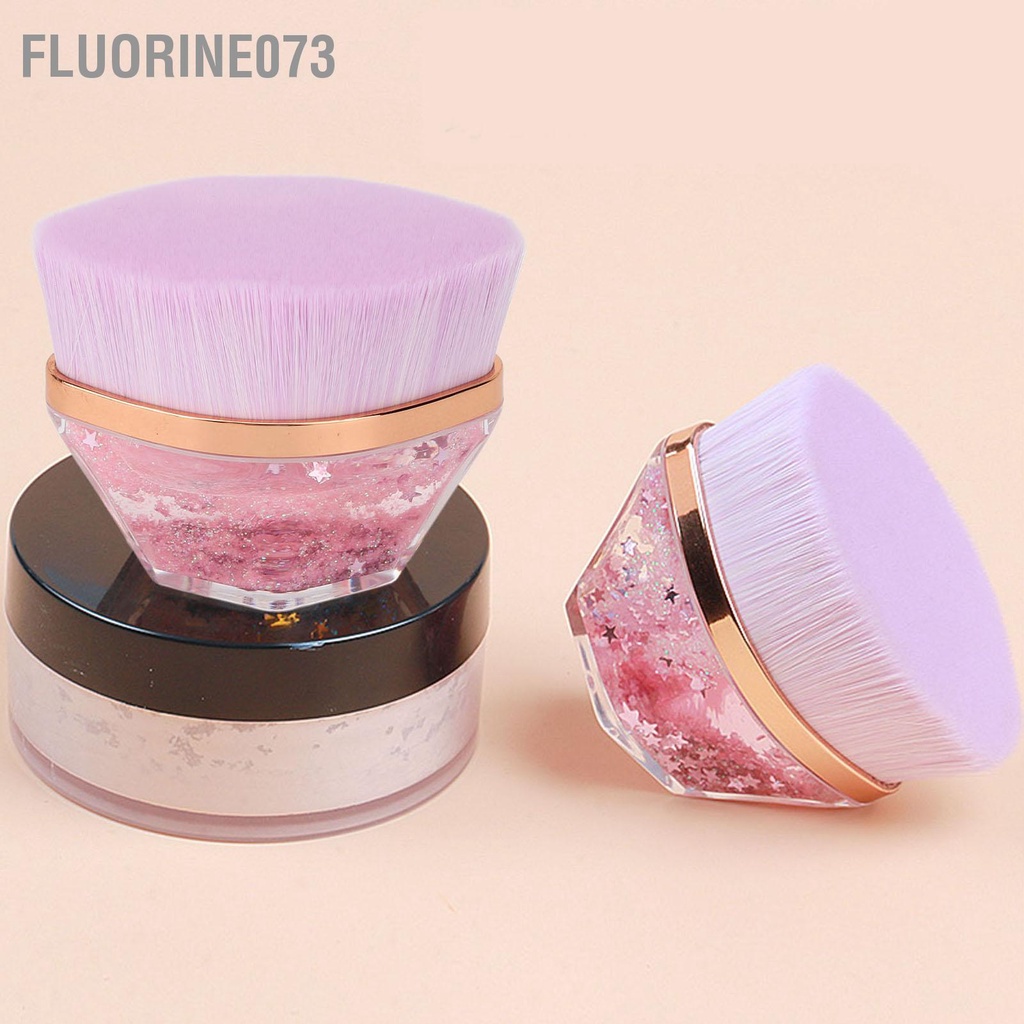[Hàng Sẵn] 2 cái Bộ Cọ Nền Di Động Kem Chất Lỏng Tinh Tế BB Cream Trang Điểm Mỹ Phẩm Công Cụ Màu Tím 【Fluorine073】