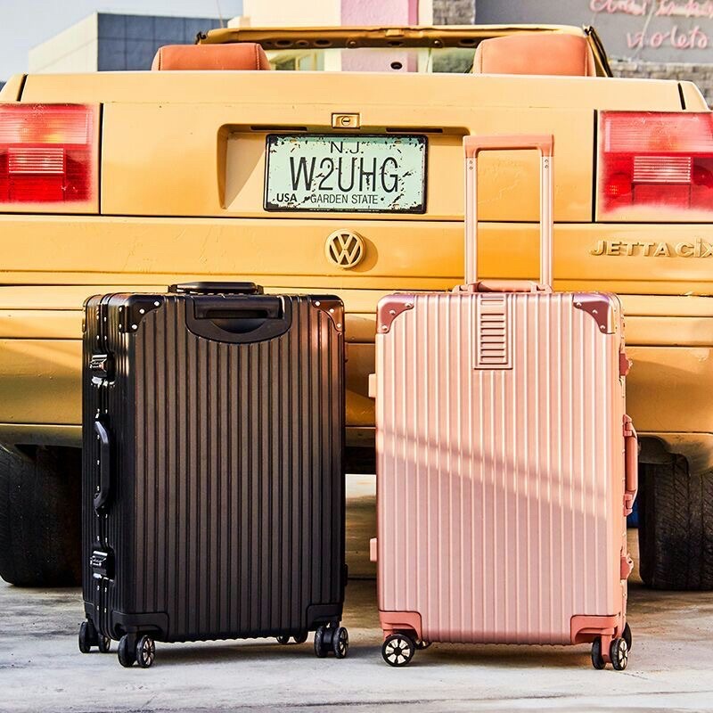 Vali khung nhôm 2 khoá mật khẩu góc vuông Size 20,22,24,26,28 tiêu chuẩn quốc tế