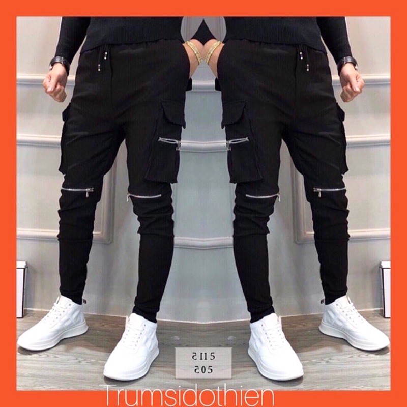 [ Kaki đẹp 👉Cực Chất !] Quần jogger kaki túi hộp khoá gối siêu chất ( mẫu mới) Q090