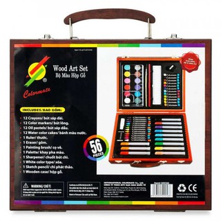 Bút chì màu hộp gỗ colormate M56