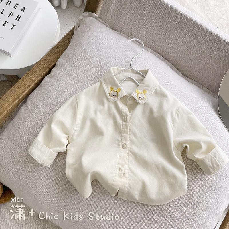 Áo Sơ Mi Dài Tay Phong Cách Nhật Bản Mới Cho Bé Trai