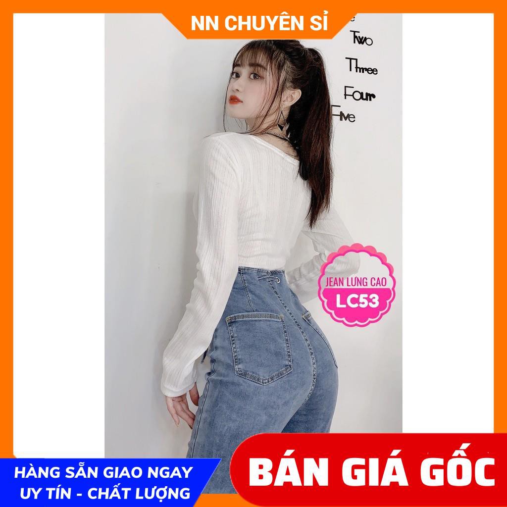 QUẦN JEAN DÀI LƯNG CAO SIÊU XINH (LC53)⚡100% ẢNH THẬT⚡