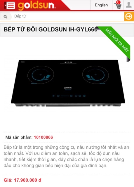 Bếp từ đôi GOLDSUN IH-GYL666