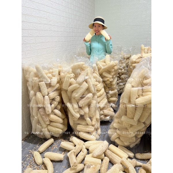 XƠ MƯỚP TỰ NHIÊN | Bông Tắm Tẩy Tế Bào Chết | Rửa Chén Bát | Vũ Phương Thảo Mom Shin | Shop Mẹ Thảo | Ở Cữ Mẹ Shin Min