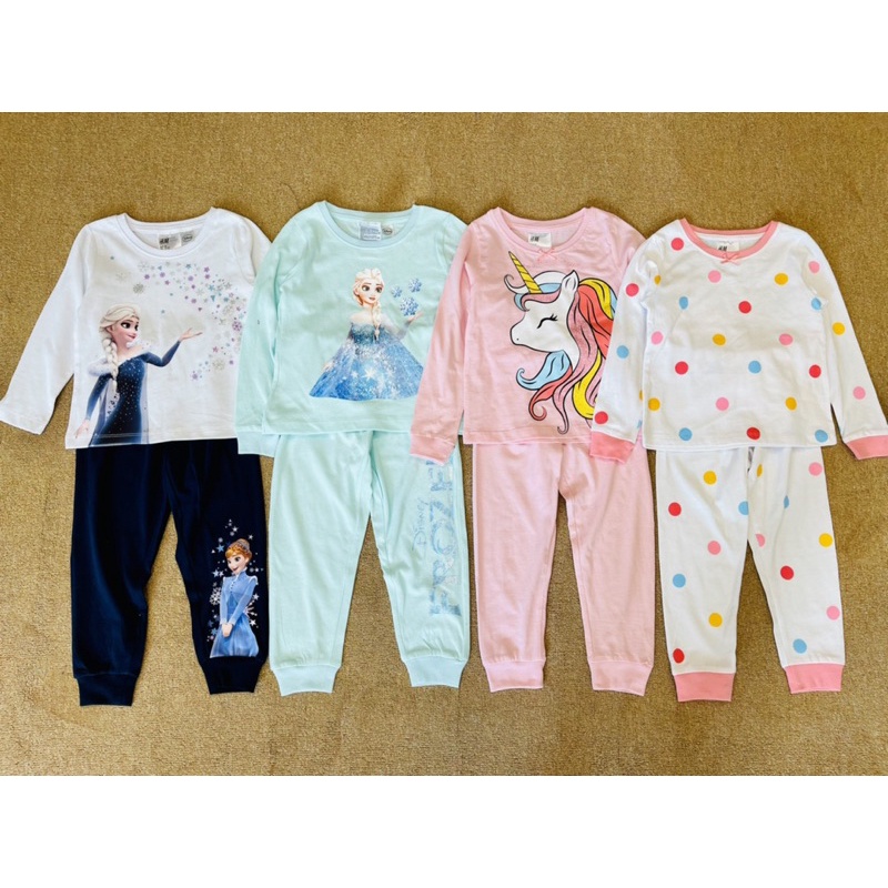 Bộ dài tay bé gái xuất dư xịn cotton in hình elsa pony size 10-33kg - Bộ thu đông bé gái