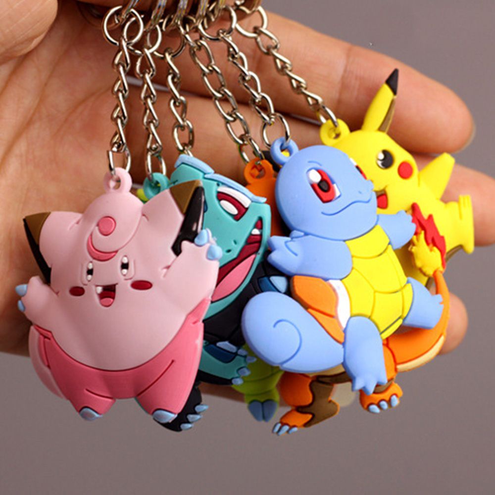 Móc Khóa Hình Pikachu 3D Đáng Yêu