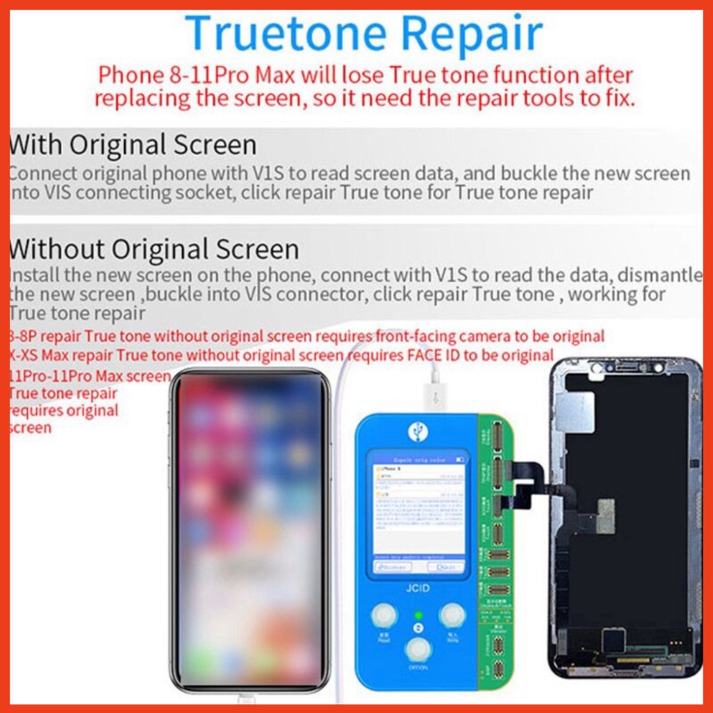 Box JC V1SE fix Màn 11 + Pin 13 + FaceID 13