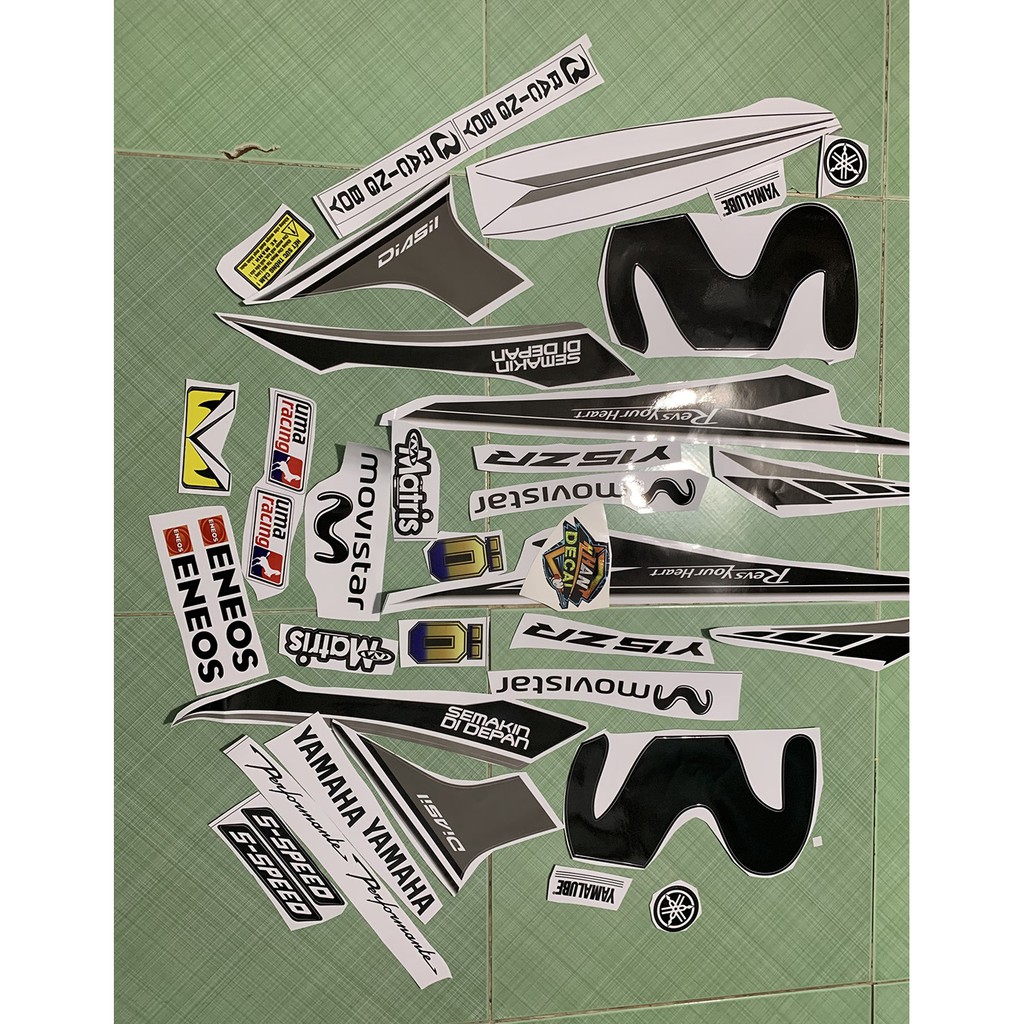 Tem exciter 150 trắng đen movi