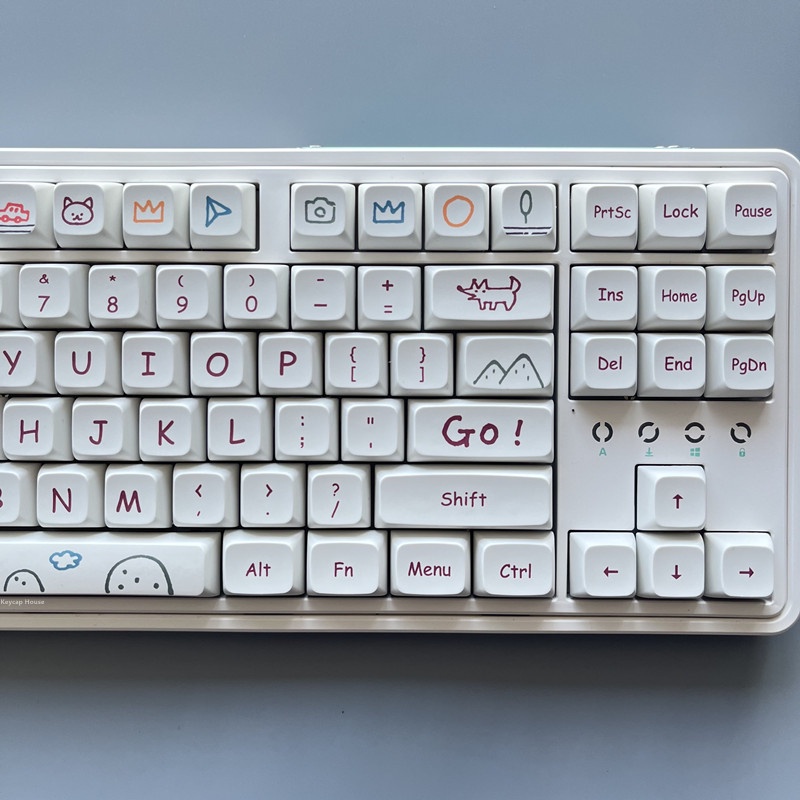 Graffiti Keycap XDA Cấu hình PBT Dye Phụ Bàn phím cơ Keycap 127 Phím
