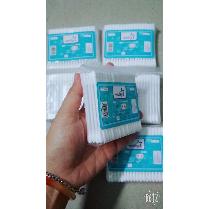 Tăm Bông ráy tai thân nhựa Người lớn AquaStar