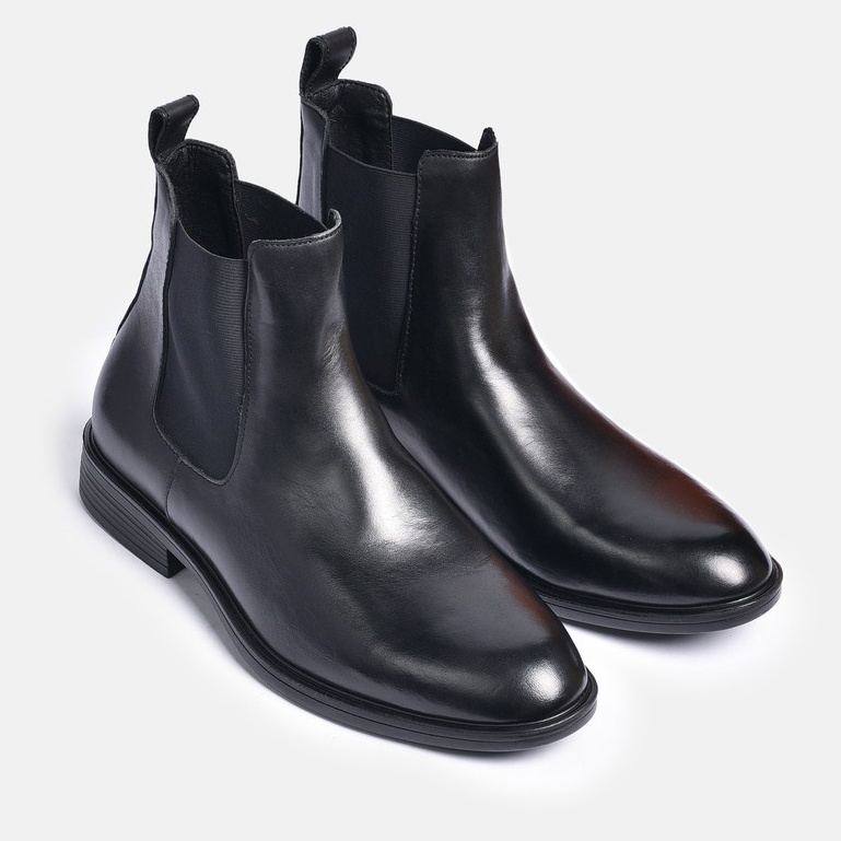 giày boot nam cao cổ chealse boot - giày bốt nam cổ cao da bò - Giày Chelsea Boots công sở đế cao su da bò nguyên tấm