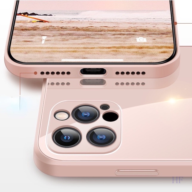 Ốp Điện Thoại Kính Cường Lực Màu Trắng Mới Cho IPhone - 14 / 13 / 12 / 11 / XS / XR / X / 8 / 7 / SE | Mini / Plus / Pro / Pro Max