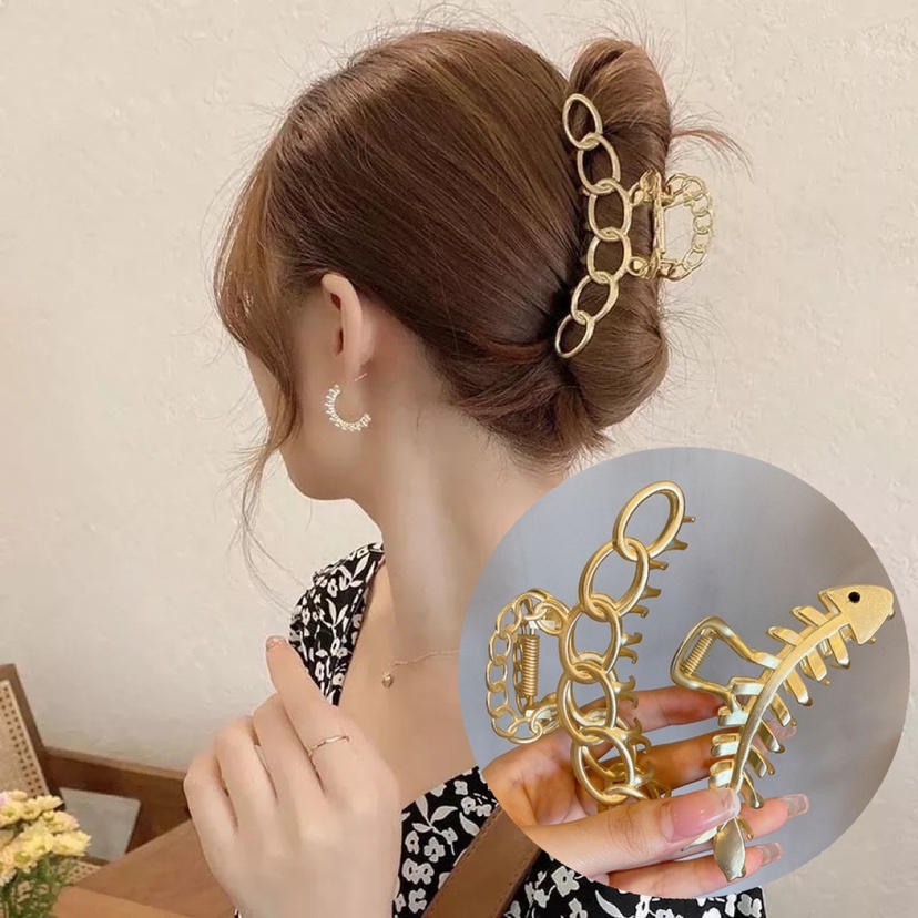 Kẹp Tóc Hình Xương Cá Kiểu Hàn Quốc Cho Nữ