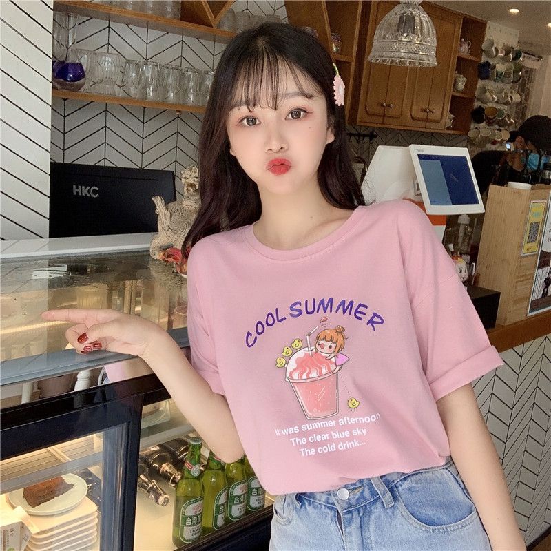 Áo thun tay lỡ SUMMER COOL form 40-65kg Nam Nữ