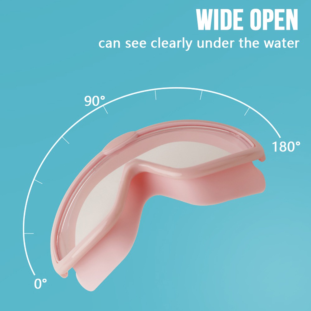 Kính bơi WINMAX kèm nút bịt tai 2 trong 1 chống tia UV/chống sương mù dành cho trẻ em