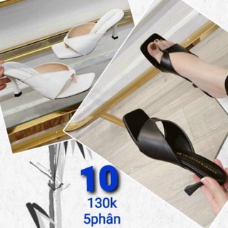 Dép cao gót nữ kẹp ngón 5 phân gót nhọn - ms 010