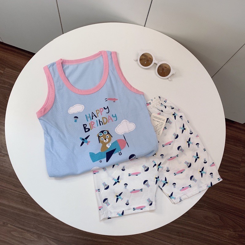 Freeship 50k_Bộ Ba Lỗ Cotton Quảng Châu Cho Bé