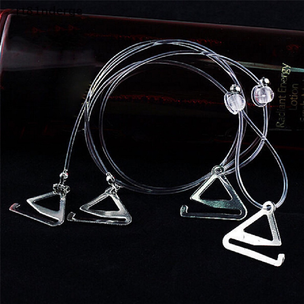 【ge】 Women Adjustable Transparent Invisible Bra Straps Dress Underwear Accessories .