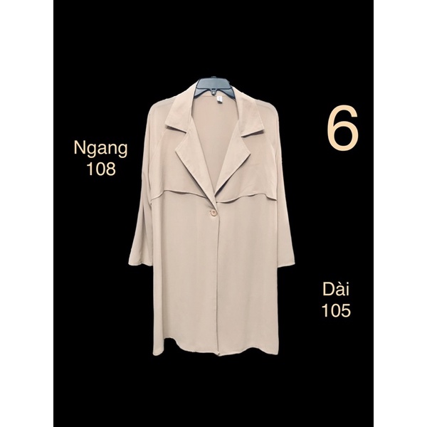 Áo khoác nhẹ phom rộng dáng dài Free size