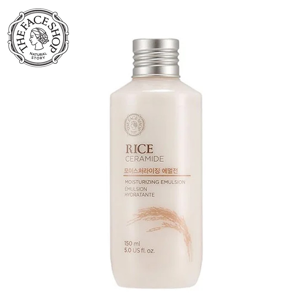 SỮA DƯỠNG GẠO LÀM SÁNG DA RICE CERAMIDE MOISTURIZING EMULSION THE FACE SHOP 150ML