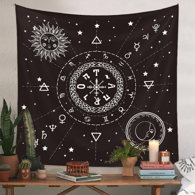 Thảm Trải Bàn Bài Tarot Altar Tarot Psychedelic Độc Đáo