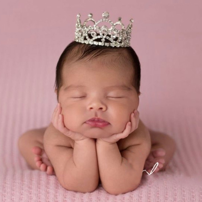 Phụ Kiện Vương Miện Chụp Ảnh Cho Bé Gái Sơ Sinh