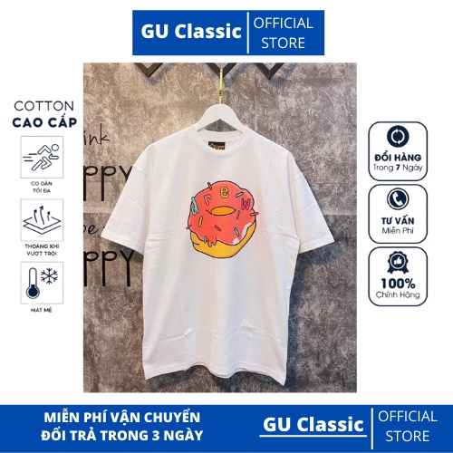 ÁO Thun Form Rộng Ngắn Tay , thun cotton dáng rộng Unisex size 35-95kg - GU10