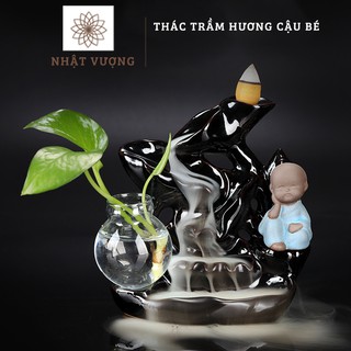 Thác trầm hương cậu bé - tặng kèm 5 nụ hương trầm cao cấp