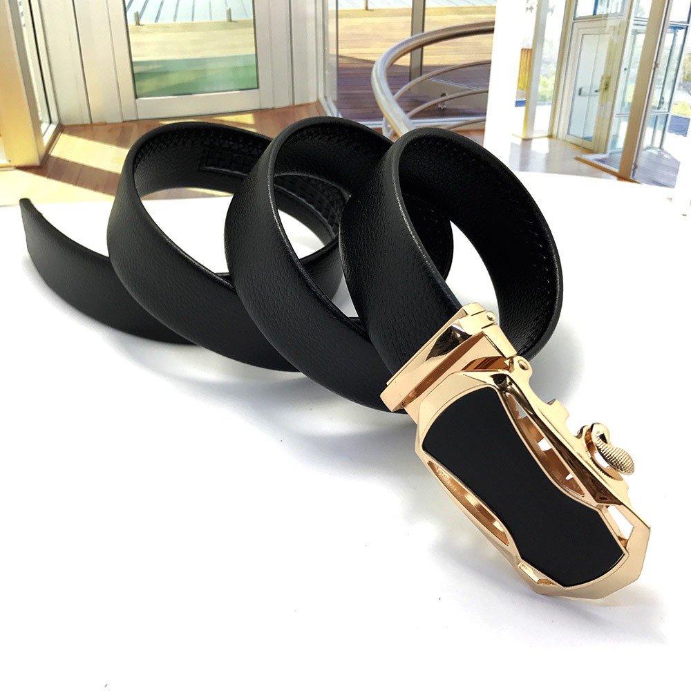 Thắt lưng dây nịt nam ô  tô vàng có hộp tặng kèm