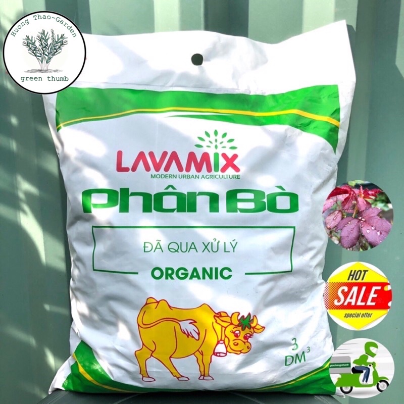 Phân Bò Hữu Cơ Đã Xử Lý Lavamix 3DM