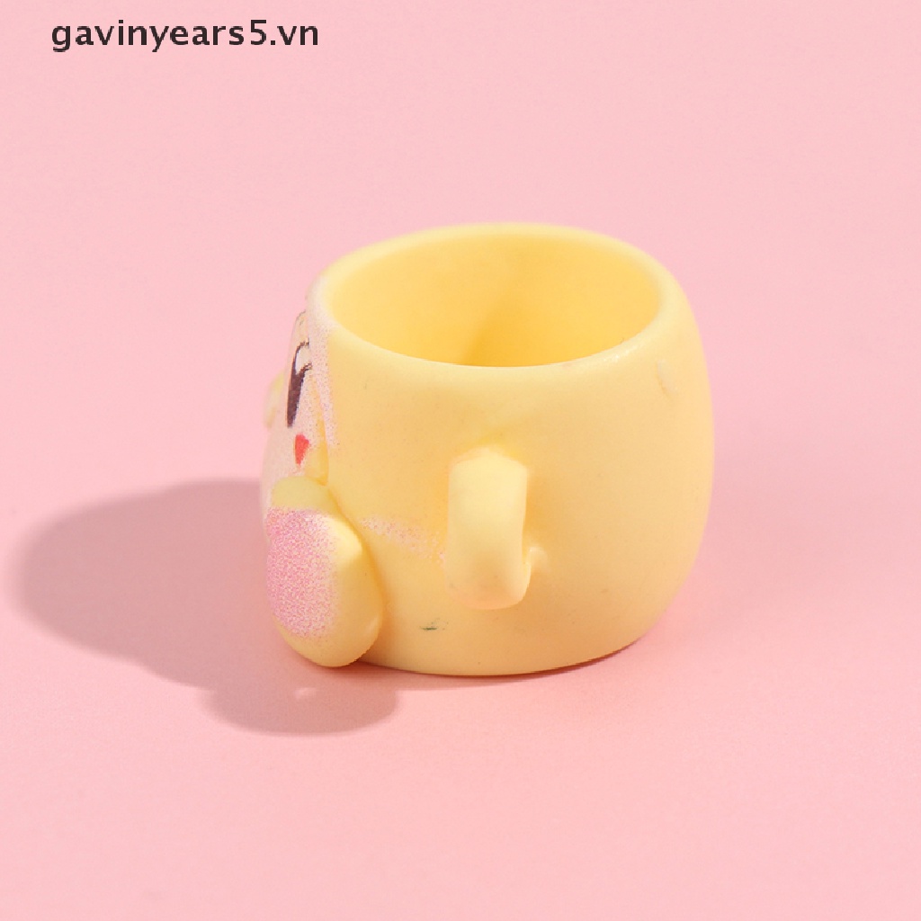 Set 5 Cốc Uống Nước Kiểu Hoạt Hình Bằng Nhựa Resin Tỷ Lệ 1 / 12 Trang Trí Nhà Búp Bê