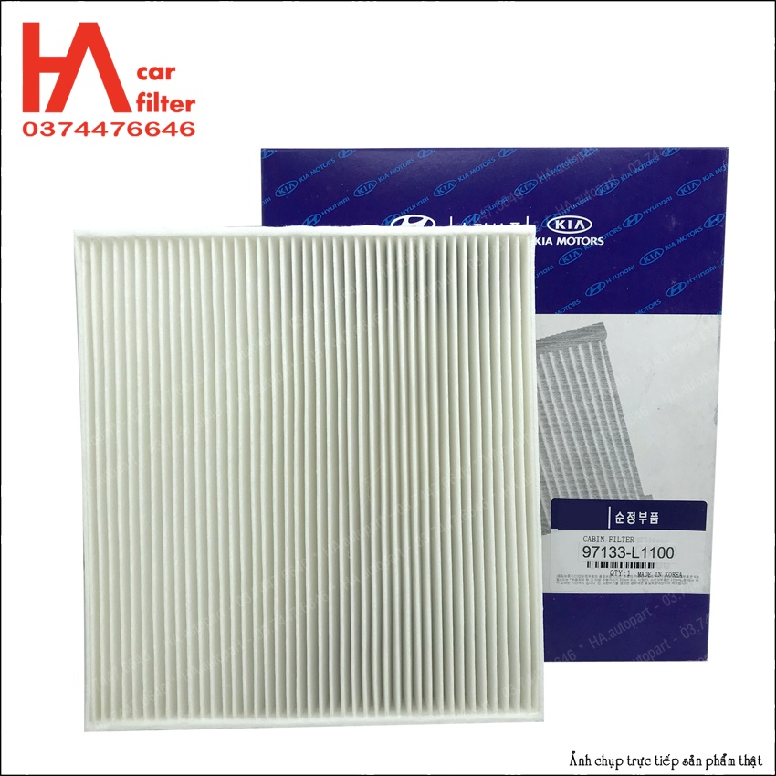 Lọc gió điều hòa Elantra / SantaFe / Sonata / Staria / Tucson / Sorento đời 2021 - 2023. Mã HYD 97133-L1100
