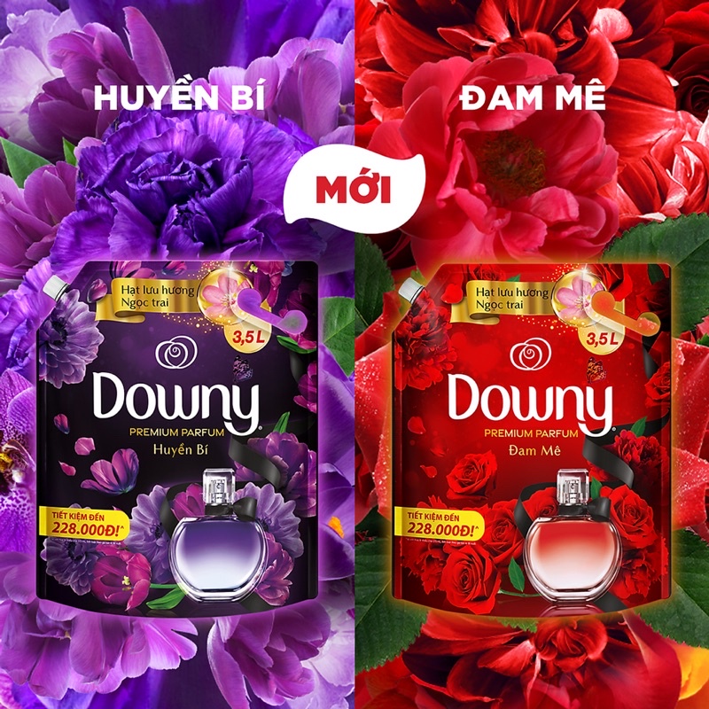 Nước xả vải Downy Đam Mê ,Huyền Bí 3L