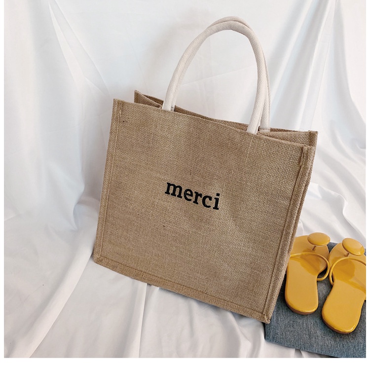 Túi cói Merci du lịch hè siêu chất cho bạn nữ phong cách