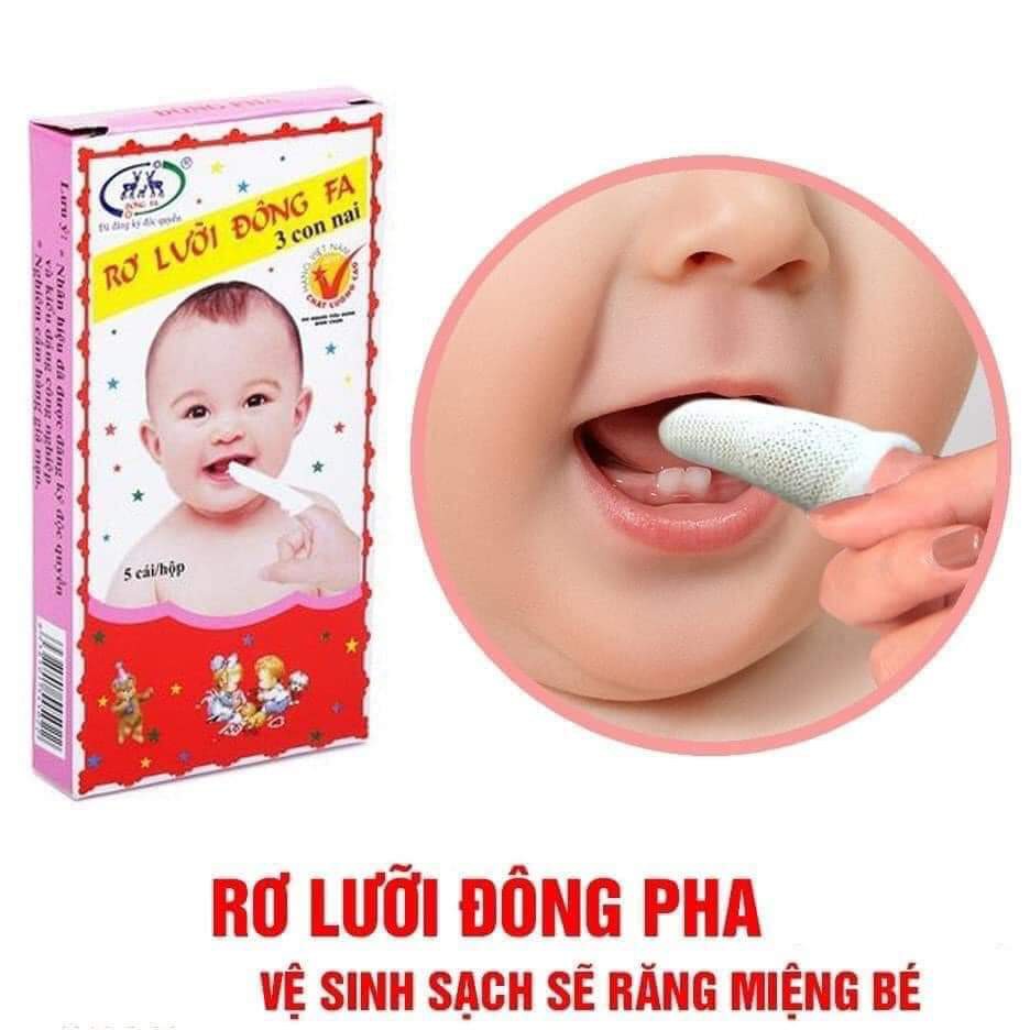 Rơ lưỡi cho bé, tưa lưỡi cực an toàn cho bé, vệ sinh lưỡi và lợi cho bé sau khi uống sữa