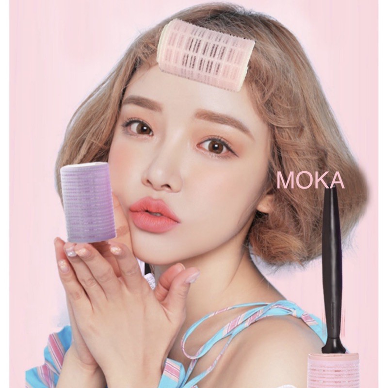 Lô cuốn tóc tự dính màu pastel Moka