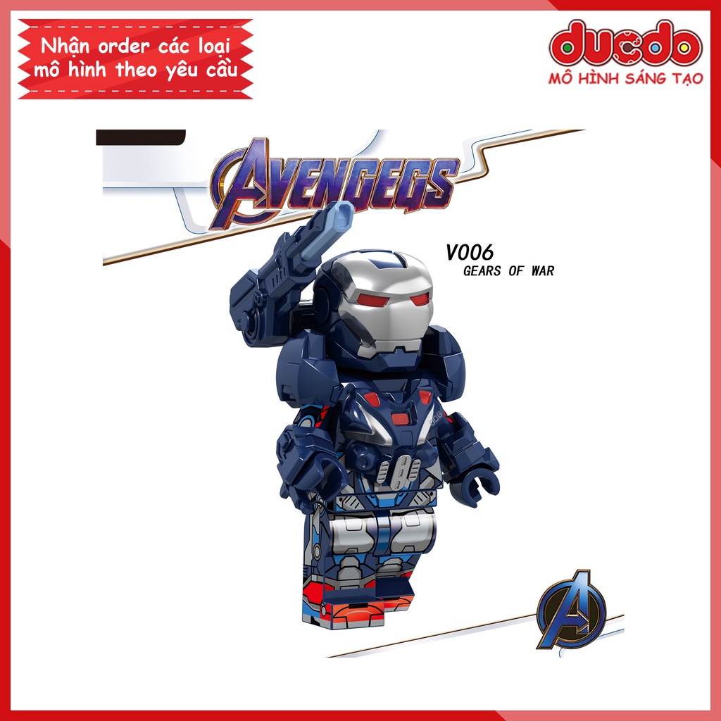 Minifigures nhân vật End Game War Machine - Đồ chơi Lắp ghép Xếp hình Mô hình Mini EndGame Iron Man V006 - V007