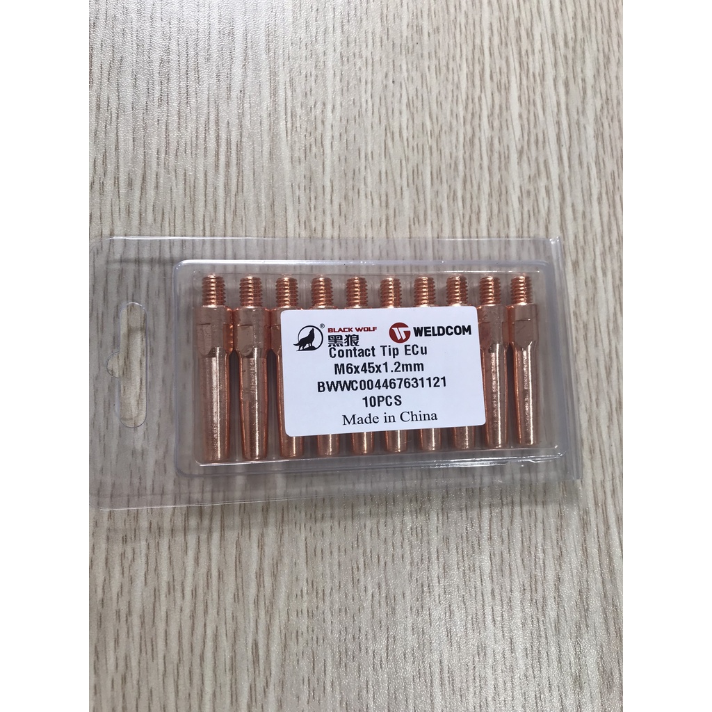 Bép hàn mig M6x45 Blackwolf