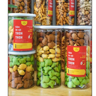 [420G] BÁNH GẤU NHÂN KEM MIX 3 VỊ: KEM, SOCALA, CHÙM NGÂY | ĂN VẶT THON THON