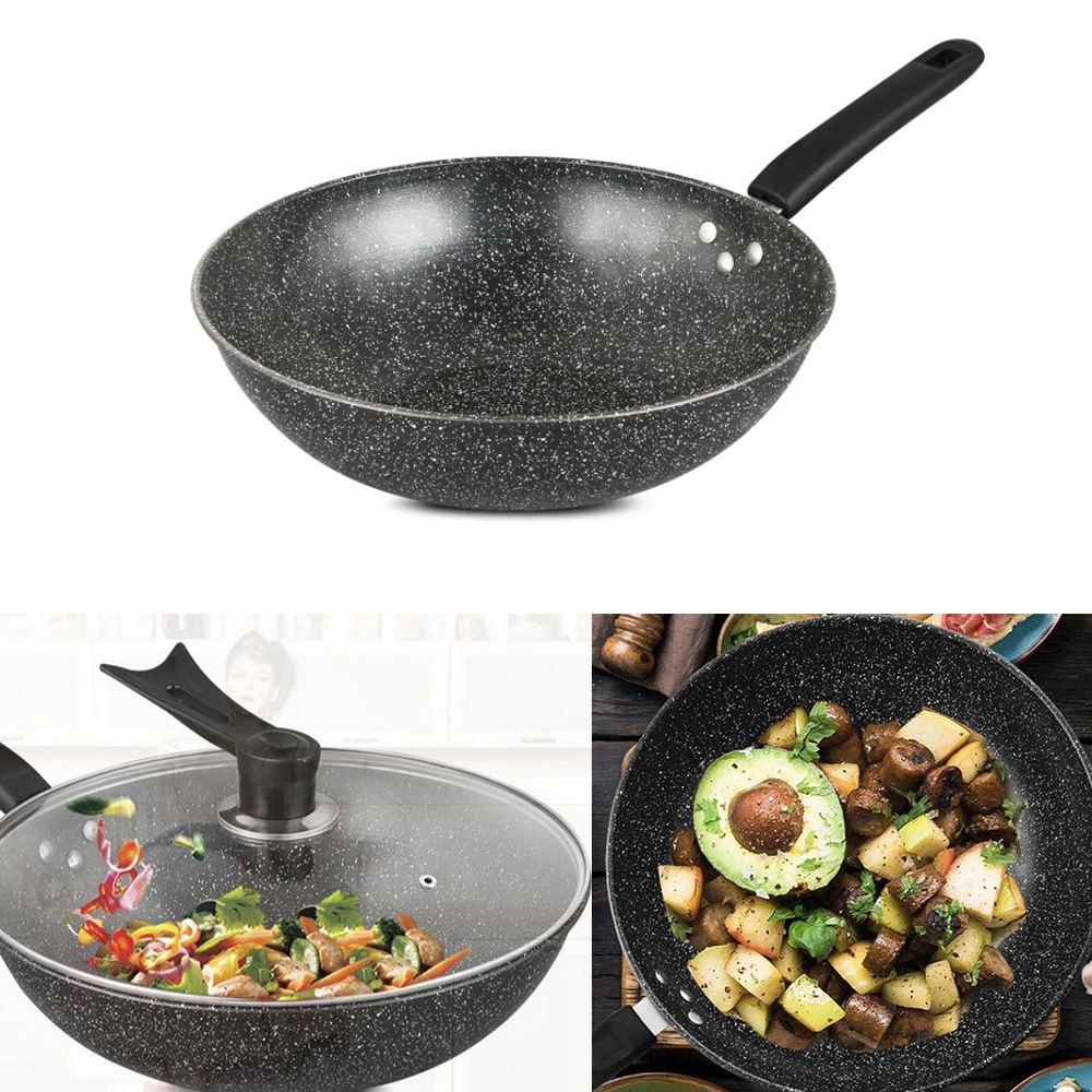 Mới Chảo Chống Dính Bằng Đá Maifan Tiện Dụng Cho Nhà Bếp