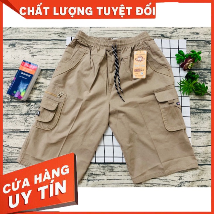 hình thật + video Quần kaki nam túi hộp trung niên rộng rãi big size người mập - Hàng nhập khẩu