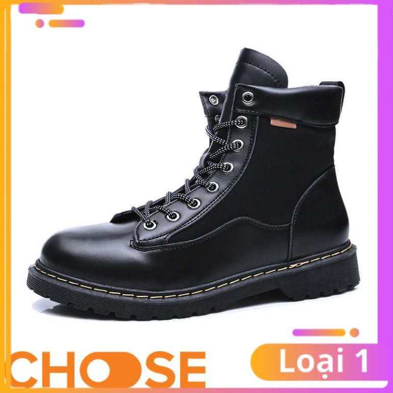 [Bản Mới Nhất] Giày Nam Boot Nam Cổ Cao Choose Màu Trơn Bụi Bặm G2616