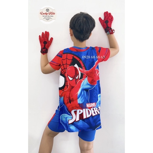 MẪU MỚI 2023 /BỘ QUẦN ÁO SIÊU NHÂN NHỆN CƠ BẮP KÈM CHOÀNG MẶT NẠ SAMKIDS