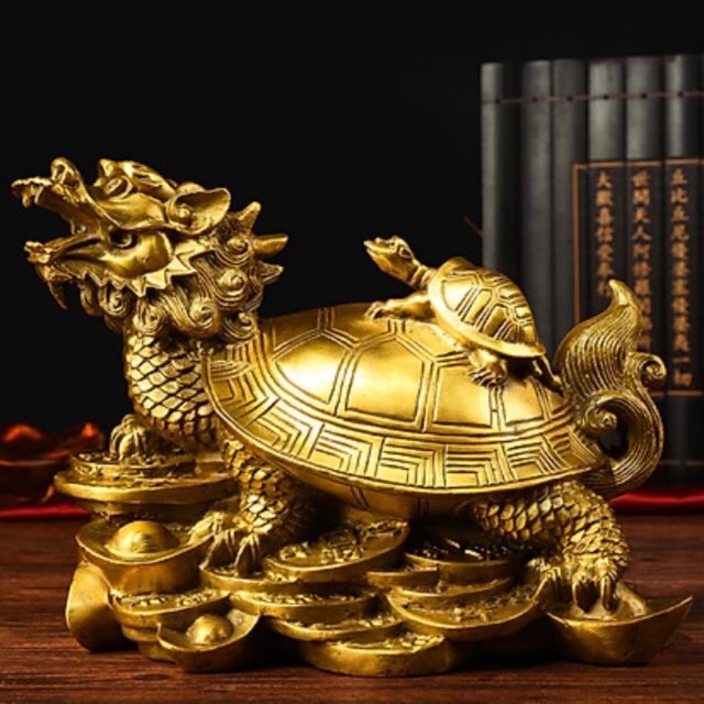 long quy cõng con , linh vật phong thuỷ mang lại may mắn