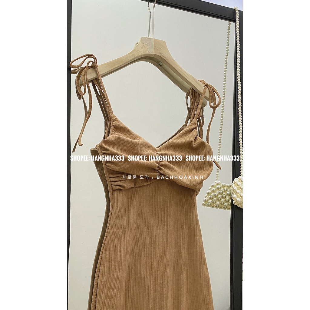 NEW || Váy body chít ngực cột dây form dài siêu xinh mùa hè nhiều màu Ulzzang