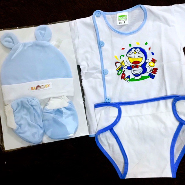 Combo 5 Set Đồ Sơ Sinh Bossinis Cho Bé