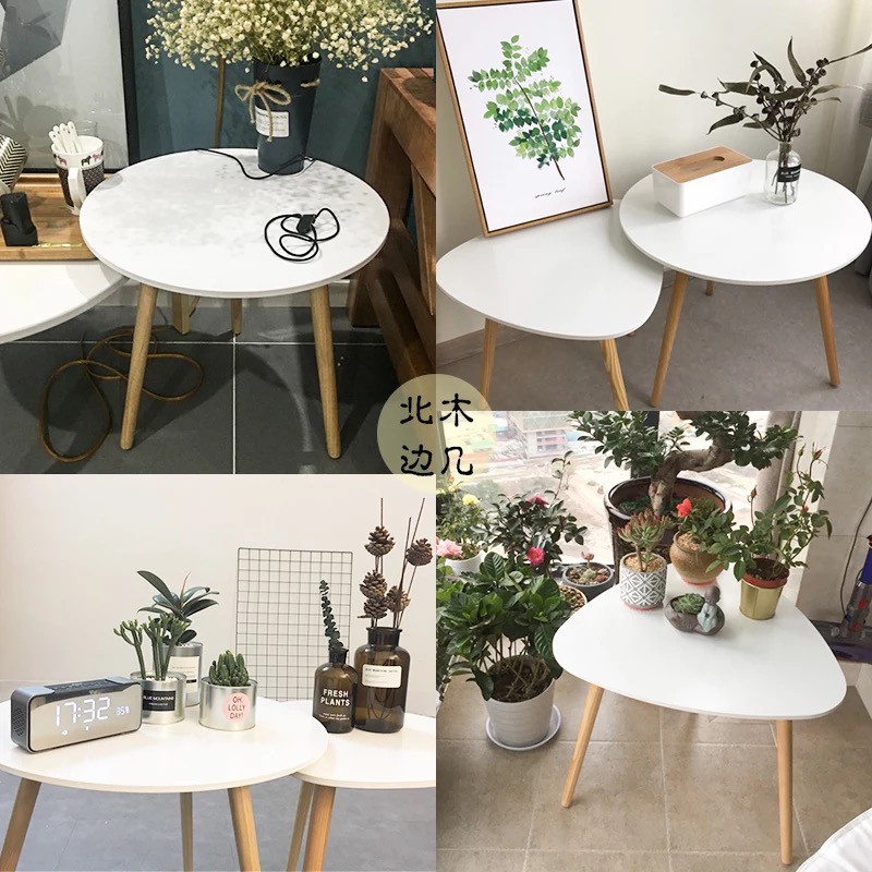 Bàn trà bàn tròn bàn tam giác phong cách nội thất Bắc Âu Scandinavian | BigBuy360 - bigbuy360.vn