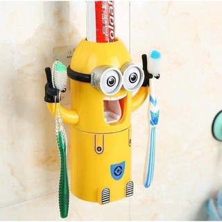 🍁bộ dụng cụ nhả kem minion 🍁kèm cốc và giá đỡ bàn chải🍁